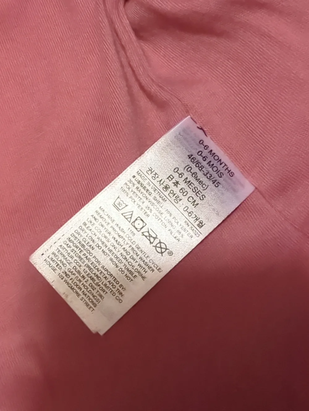 Baby Gap 0-6 Month Winter Coat